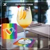 50 sottobicchieri motivo cuore arcobaleno, decorazione per Anteprima dell’immagine prodotto 6