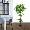 Fico Ficus Benjamin Pianta Albero Artificiale Plastica Anteprima dell’immagine prodotto 2