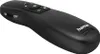 A black wireless laser presenter with buttons and a green laser pointer. Voir les images du produit