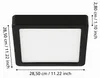 Eglo LED plafoniera a pannello Fueva 5 Black 29x29cm 20,5W Anteprima dell’immagine prodotto 5