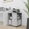 vidaXL Szafka na kółkach betonowa szara 60x53x72 cm Podgląd zdjęcia produktu 3