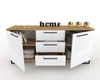 Kommode mit Schubladen Fernsehschrank HANA 3S Golden Craft Produktbild-Vorschau 3