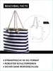 Große Strandtasche wasserabweisend mit Reißverschluss - Produktbild-Vorschau 2