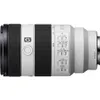 A side view of a white and black Sony G lens. Produktbild-Vorschau