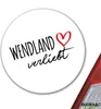 Huuraa Aufkleber Wendland verliebt 10cm rund Sticker Produktbild-Vorschau 2