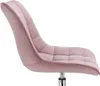 Happyment Sedia da ufficio ergonomica in velluto – Rosa – Anteprima dell’immagine prodotto 2