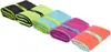 A row of folded microfiber towels in various colors. Produktbild-Vorschau