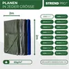 Plane Tarpaulin Light 2x2 m, 65 g/m, Abdeck-, grün, mit Produktbild-Vorschau 2