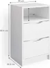 Szafka nocna Vicco Ruben Biały 38 x 66.6 cm, Model 34276 Podgląd zdjęcia produktu 3