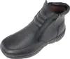 A black leather boot with a zipper closure, shown against a white background. Náhľad obrázku produktu