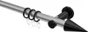 Interdeco Gardinenstange / Vorhangstange Silbergrau / Produktbild-Vorschau 1