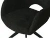 HowHomely THEO Chair Black Fabric - moderný dizajn, Náhľad obrázku produktu 13