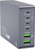 A gray GaN charger with multiple ports is shown against a light gray background. Náhľad obrázku produktu