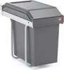 A built-in trash can with a lid, mounted on a sliding mechanism. Voir les images du produit