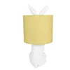Clayre & Eef Tischlampe Kaninchen Ø 20x43 cm Weiß Gelb Produktbild-Vorschau 3