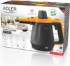 The image shows the packaging of a steam cleaner, with the product itself visible on the box. Podgląd zdjęcia produktu