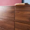 sweeek - Kommode Holzdekor 6 Schubladen - Nussbaumfarben Produktbild-Vorschau 6