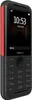 A close-up studio shot of a Nokia 5310 XpressMusic phone, displayed vertically against a black background. Produktbild-Vorschau