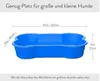 DogsLand Hundepool in Knochenform - 120 cm, rot, für große Produktbild-Vorschau 5