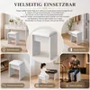 Weißer Schminkhocker mit Weichem PolyurethanSitzkissen - Produktbild-Vorschau 10