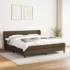 Boxspringbett mit Matratze Dunkelbraun 160x200 cm Stoff Produktbild-Vorschau 2