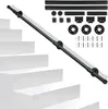 Clanmacy Ringhiera corrimano nero 150cm zincato protezione Anteprima dell’immagine prodotto 8