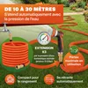 GARDEBRUK® Tuyau d’Arrosage Extensible 30 m Orange – Voir les images du produit 5