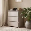 Comodino CL3 Cashmere 40 cm 3 cassetti 40x35x57 cm Anteprima dell’immagine prodotto 7