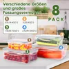 Zestaw pojemników na żywność YASHE, 8 sztuk, plastikowe Podgląd zdjęcia produktu 3
