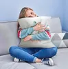 Flauschiges Kuschelkissen mit süßem Katzenmotiv 40x40cm Produktbild-Vorschau 2