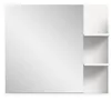 Specchio da bagno Laredo 80cm 3 ripiani bianco. Anteprima dell’immagine prodotto 2