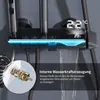 A close-up view of a modern digital shower system with water flowing. Podgląd zdjęcia produktu