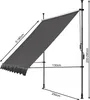 2 Stück Klemmmarkise 250x130cm GRAU Balkonmarkise Produktbild-Vorschau 3
