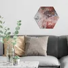 DEQORI Glasbild Echtglas 40x35 cm 'Roter Zerfall' Wandbild Produktbild-Vorschau 2