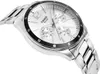 A silver Casio watch with a white face and black bezel, shown at an angle. Produktbild-Vorschau