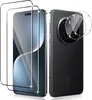 A black smartphone with a camera lens protector and a screen protector shown in front of it. Anteprima dell’immagine prodotto