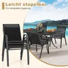 Outdoor dining set with chairs and table by a body of water. Náhled obrázku produktu