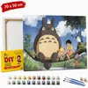 Quadro da colorare seguendo i numeri con cornice Totoro Anteprima dell’immagine prodotto 1
