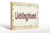 Holzschild Hinweis 30x20cm Lieblingshund Hund Produktbild-Vorschau 1