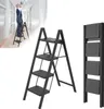 XINZI Escabeau 4 marches pliable, échelle en acier, tapis Voir les images du produit 1
