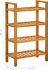 vidaXL Étagère à chaussures avec 4 étages 50x27x80 cm chêne Voir les images du produit 8