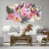 Bild auf Leinwand - Leinwandbild - Blume Vogel Sommer - Produktbild-Vorschau 6