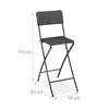 Relaxdays Barhocker klappbar, 2er Set, Rattan-Optik, Produktbild-Vorschau 5