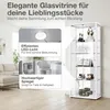K-Möbel Glasvitrine stehend in Weiss (176x67x33 cm) mit 4 Produktbild-Vorschau 5