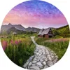 Sticker cercle PAYSAGE montagnes les Tatras GASIENICOWA Voir les images du produit 1
