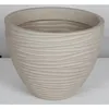 Blumentopf Sylt Kunststoff Ø 40 cm H 31 cm creme Produktbild-Vorschau 1