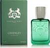 A green bottle of Parfums de Marly Greenley Eau de Parfum and its matching green box are displayed side-by-side against a white background. Anteprima dell’immagine prodotto