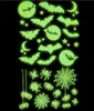 Glow in the Dark Halloween Sticker Fledermäuse & Spinnen Produktbild-Vorschau 1