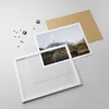 Gerahmtes Poster - Weißer Rahmen - Weg Berg Gipfel - 50x40 Produktbild-Vorschau 4