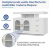 MODFU Kommode Sideboard mit LED-Beleuchtung, Buffetschrank Produktbild-Vorschau 9